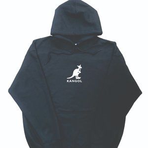 Kangol Hoodie Black (White Design)